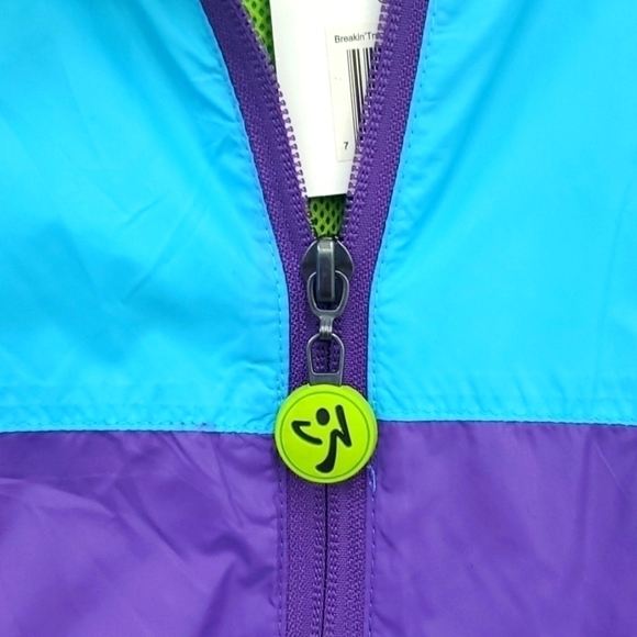 NEW Zumba Breakin' Track Jacket Purple Medium - Picture 7 of 7